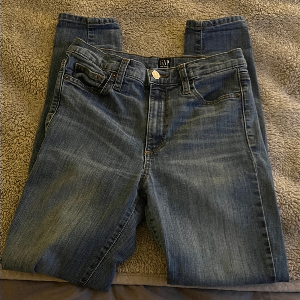 GAP Women's Classic Blue Skinny Jeans Size 27 Regular